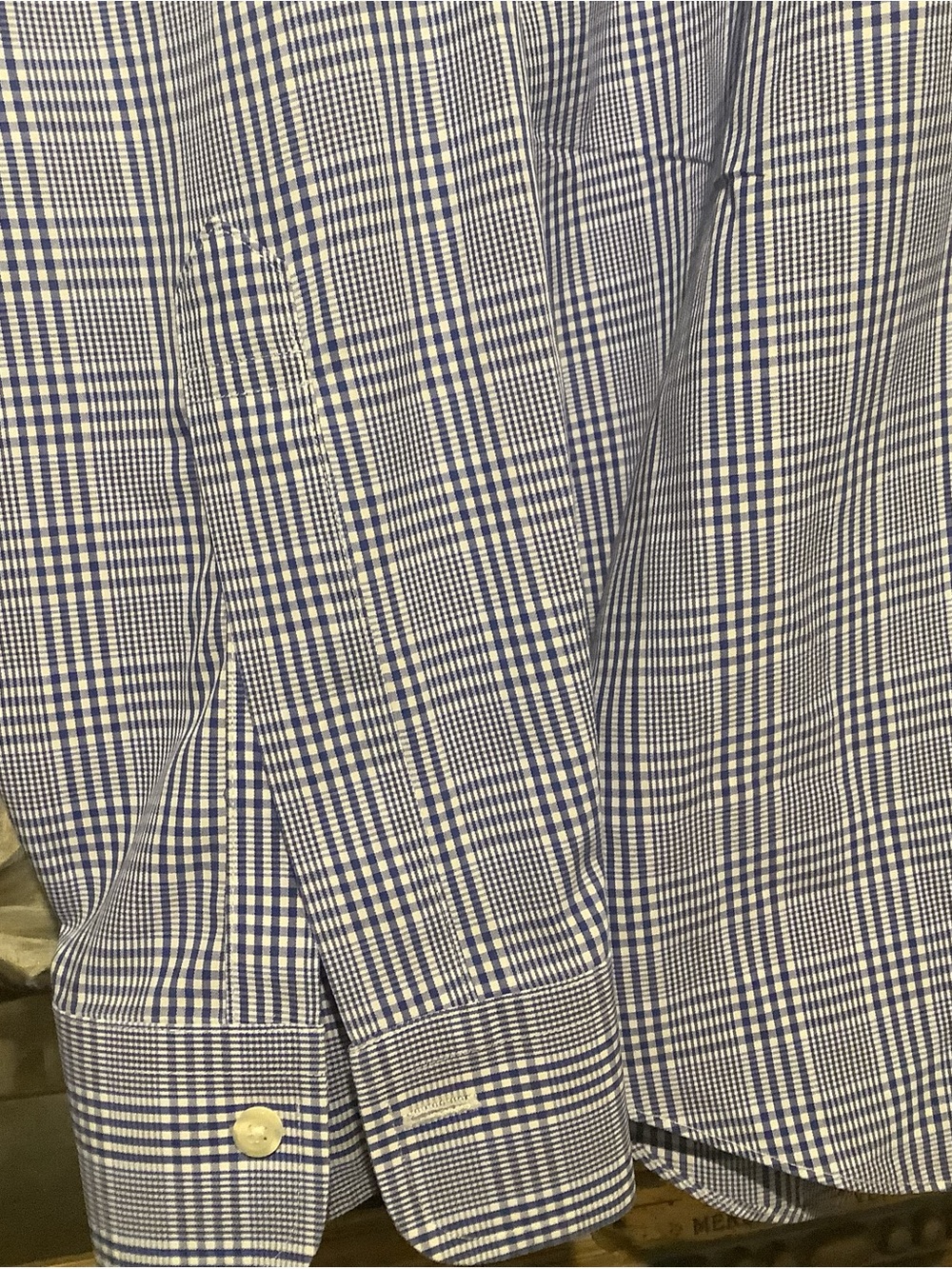 Brooks Brothers Regent Blue/White Windowpane Check Button-Down Shirt Sz 15.5 - Picture 5 of 6